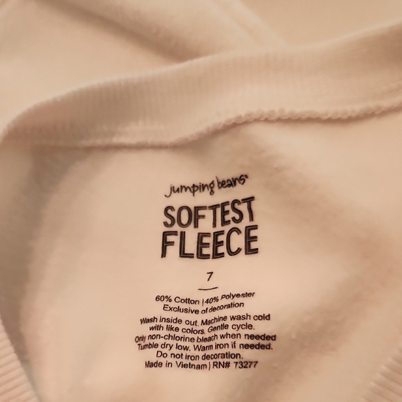 Jumping Beans Softest Fleece Bird Sweatshirt Size 7 - Picture 4 of 6